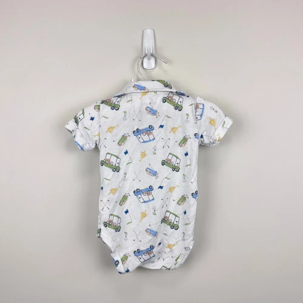 Milkberry Bamboo Golf Polo Bodysuit 6-9 Months